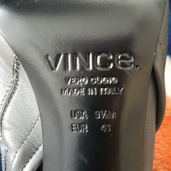 VINCE Bingham Open Toe Bootie Sz 9.5 - Picture 6 of 7